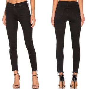 AG Farrah Skinny Ankle hi rise in size 28 frayed raw hem